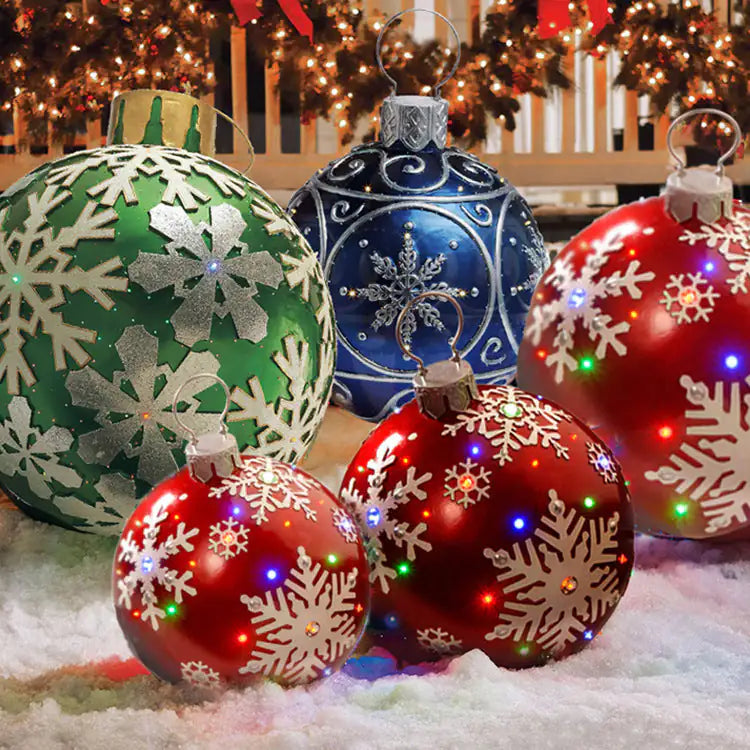 Giant 60cm Inflatable PVC Christmas Ball