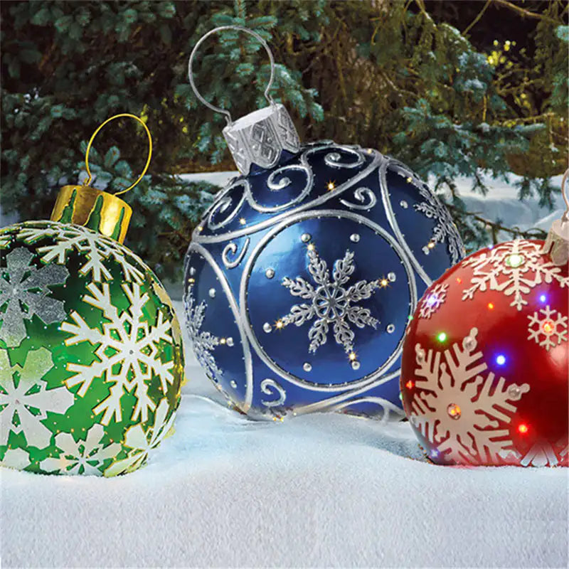 Giant 60cm Inflatable PVC Christmas Ball