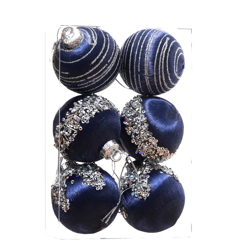 New 6cm/8cm Christmas Foam Ball Decorations (6pcs)
