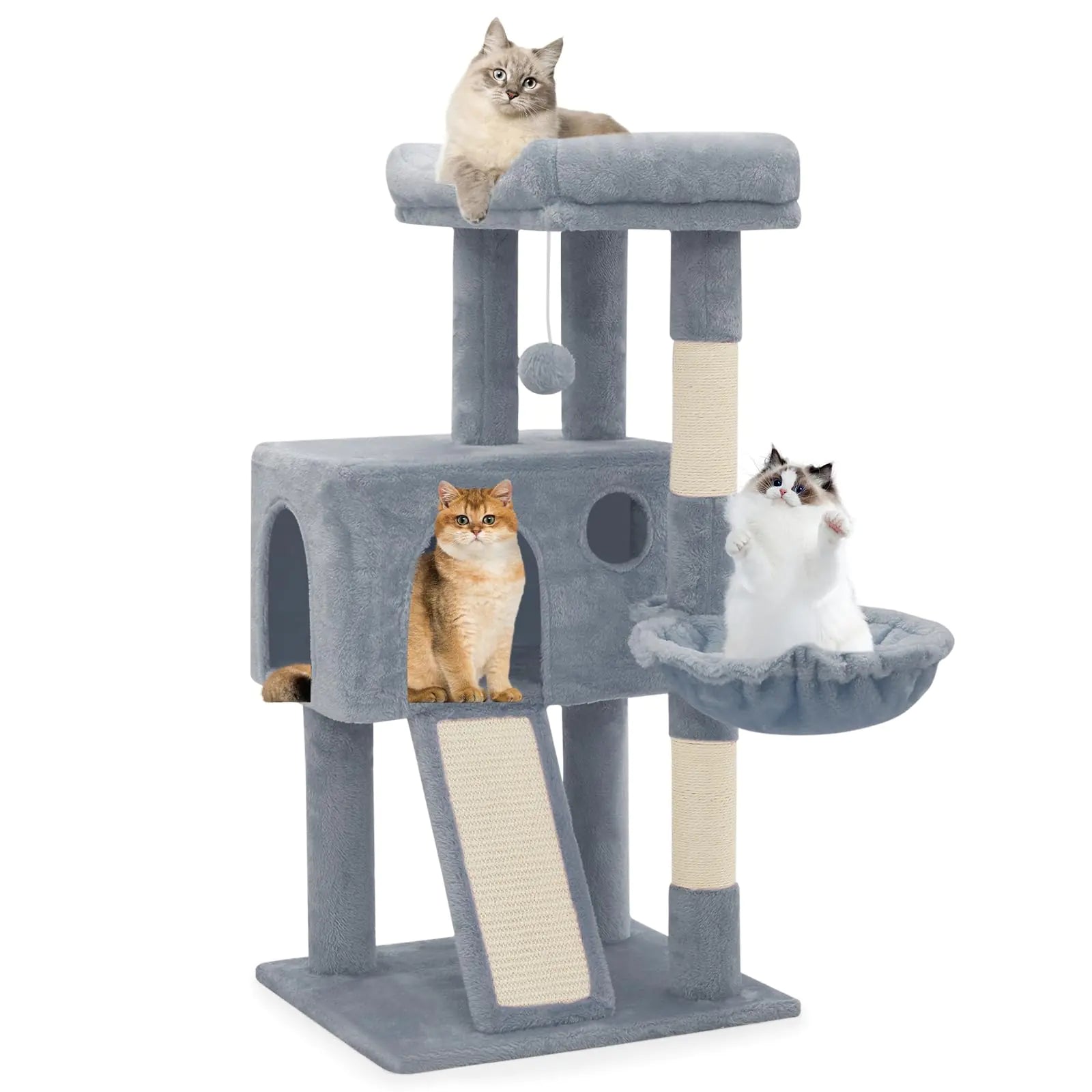 Athena Plush Cat Tree Tower 36"