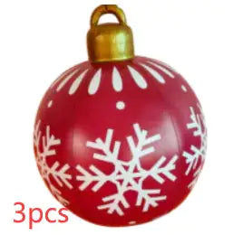 Giant 60cm Inflatable PVC Christmas Ball